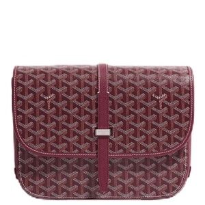 Goyard Belvedere II PM Burgundy Messenger Bag